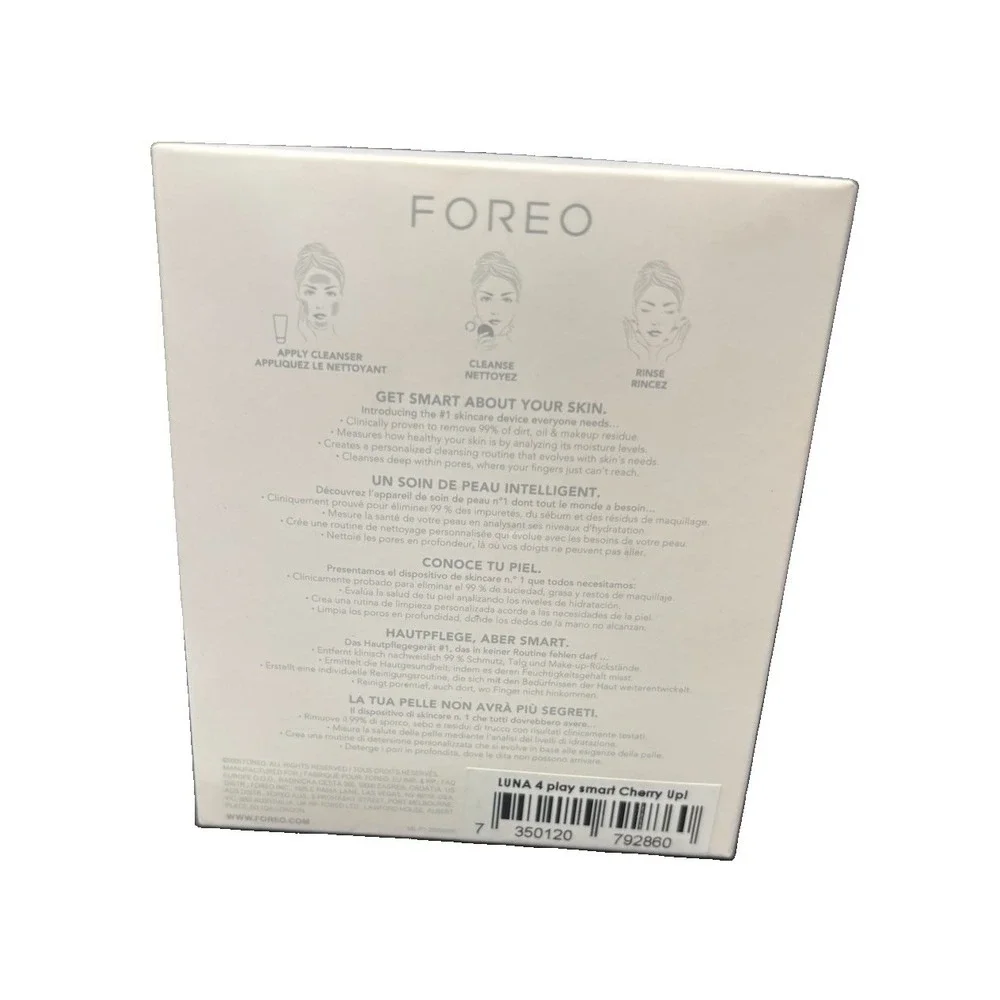 FOREO LUNA 4 play smart Facial Cleansing Device Pink, Moisture Analysis